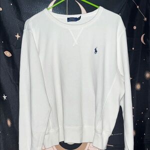 Polo by Ralph Lauren White Crew Neck Sweater